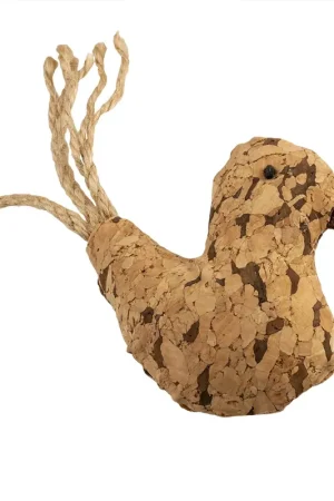 Duvo+ Cork Vogel 8X12X2,5 cm Bruin Laatste Kans